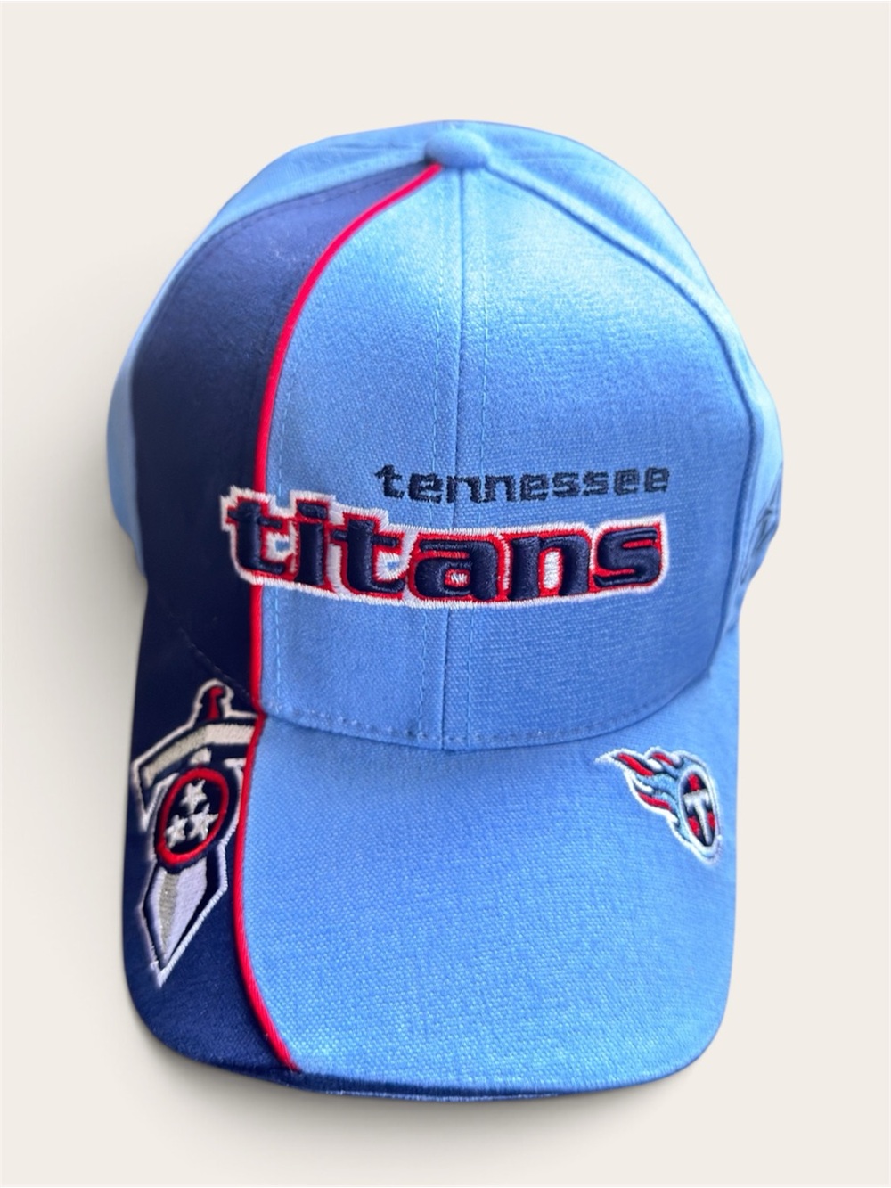 Reebok Tennessee Titans Kids Two-Tone Blue Cap with Red Trim